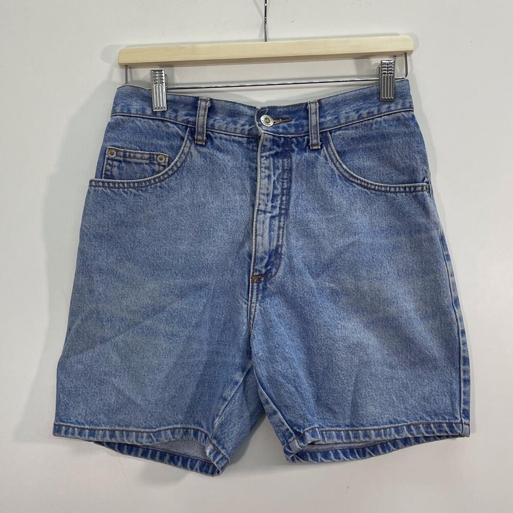 90 S Green Box Denim Shorts E 3 C 6